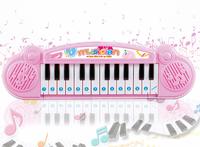 Popsugar Mini Muscial Keyboard with 24 Keys for Kids, Pink