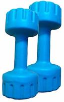 Aurion M1 Pvc Dumbell 1 KG x 2 (Blue)(Amazon)