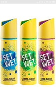 Set Wet Cool, Charm and Swag Avatar Deodorant Spray - For Men  (450 ml, Pack of 3)