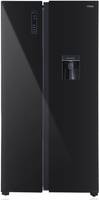 MarQ by Flipkart 566 L Frost Free Side by Side Refrigerator with Glass Door  (Black, 560GHSBMQ)