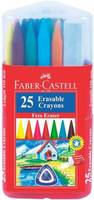 Faber-Castell 25 Erasable Plastic Crayons Gift Pack (110mm)  (Assorted) Buy 3 items save 10%; Buy 4 or more save 15%
