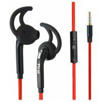 PTron Swift Headphone Wired Earphone in-Ear Headset with Mic for All Smartphones (Red)
