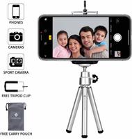 Everycom Mini Tripod with Mount Compatible with All Mobile Phones and Digital Camera - Silver