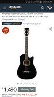 78% Discount - Photron Black Acoustic Guitar