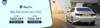 Goibibo :- Flat 200₹ off on Airport Cab Booking Above 399₹ & Flat 350₹ off on Outstation One Way & Flat 600₹ off on Outstation Round Trip Booking using PayPal