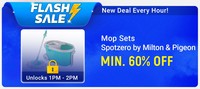 Flash Sale 1PM - 2PM | Minimum 60% OFF on Mop Sets