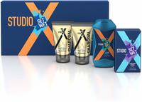 ​​Set Wet Studio X Men's Grooming Kit, 490 ml (Charcoal Face Wash, Charcoal Peel-Off Mask, Perfume Spray and Shampoo)