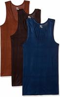 Rupa Jon Men's Cotton Vest (Pack Of 3) (Colors May Vary) (8903978687469_JN Vest RN_90/Large_Assorted)