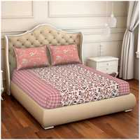 Spaces Atrium 1 Double Bed Sheet With 2 Pillow Covers 