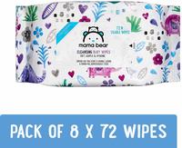 [steel price] Amazon Brand - Mama Bear Cleansing Baby Wet Wipes - 72 Wipes/Pack (Pack of 8, Super Saver)@ 339