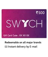 Get 10℅ instant discount on Swych Gift card using BOB Credit Card: Swych can be reedeem to buy Amazon Gift Card