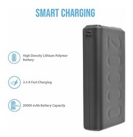 Ambrane 20000mAh Lithium Polymer Power Bank (Stylo-20K, Black)