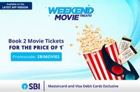 Paytm Book 2 Movie Tickets using SBI Visa & Master Debit Card & Get 50% Discount upto Rs.200 on Total Ticket Price (Only valid on Sun)