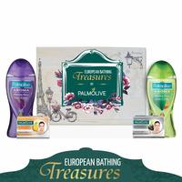Palmolive European Bathing Treasures – Bathing Essentials Gift Pack ( Shower Gel, Facial Bar Soap)