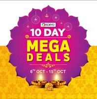 Big Bazaar - Koryo Mega Deals (6th - 15th Oct) : Offer With Paytm and HDFC card offer