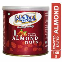 Nutty World Roasted & Salted Almond, 140 Gm Apply 15 % coupon