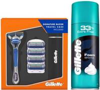 Gillette Fusion Razor Plus Carts 4s Sensitive Foam 418 g