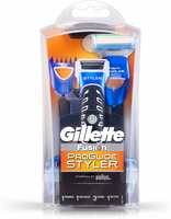 Gillette Fusion Proglide 3-in-1 Styler Runtime: 30 min Trimmer for Men  (Black, Blue) 