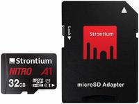 Strontium Nitro A1 32GB Micro SDHC Memory Card  with High Speed Adapter 
