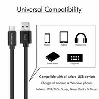 Ambrane ACM-29 Micro USB Cable for Android & Other USB Enabled Devices 3.3 Feet (1 Meter) - Black