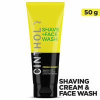 Cinthol Shaving + Face Wash, Fresh Burst, 50g 