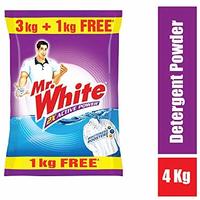 Mr. White Detergent Powder  4 KG @ Rs 180/-