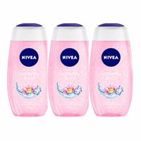 Nivea Waterlily and Oil Shower Gel, 250ml (Pack of 3)
