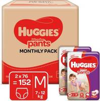Huggies Wonder Pants Diapers - M (152 piece )