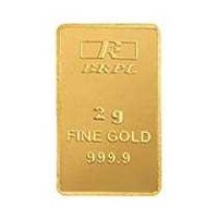 Bangalore Refinery 2 gm, 24k (999.9) Yellow Gold Bar at 7592 with icici bank card 