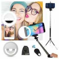 Buy EEEKit 40 LED Selfie Fill Light Up Phone Ring Flash+Selfie Stick+Tripod+Remote for 2,150