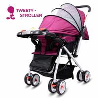 Little Olive Tweety Reversible Baby Stroller and Pram with Musical Food Tray