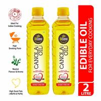 Disano Canola Oil, for All Cooking Needs, Lowest in Saturated Fat, 1L (2 x 1L) 