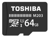 Toshiba M203 64 GB MicroSD Card Class 10 100 MB/s Memory Card