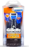 Gillette Fusion Proglide 3-in-1 Styler Runtime: 30 min Trimmer for Men  (Black, Blue)