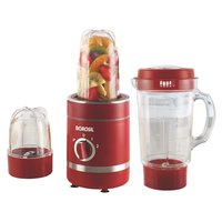 Borosil Nutri Fresh BNB400PB12 400-Watt Grinder with 3 Jars 