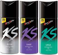 Kamasutra Rush, Dare & Urge Deo Sprays - 150 ml Each (Pack of 3) 