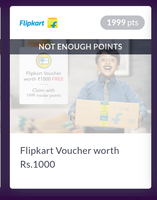 Myntra- redeem 1999 insider points and get Rs1000 Flipkart gift card