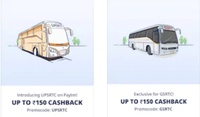PayTM Bus: 50% Cashback upto 150 [Only UPSRTC & GSRTC]