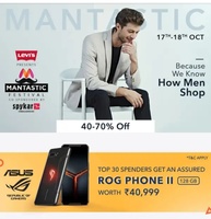 Myntra Mantastic Festival 17-18 Oct :- 40-70% off