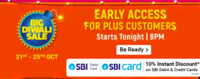 (Live for All Members) Flipkart Big Diwali sale ( 21- 25th October ) 10% on SBI debit and credit cards 