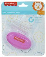 Fisher-Price Silicone Baby Finger-Brush With Case (Pink)