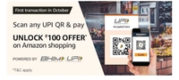 Amazon scan & pay offer: Scan any UPI QR & pay using Amazon pay  First transaction in OCTOBER (UNLOCK Rs.100 offer on Amazon shopping)  