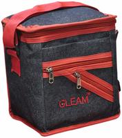 Lowest : GLEAM Navy Blue with Brown Lunch Bag