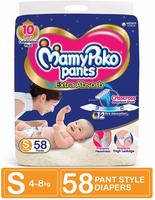 MamyPoko Pants Extra Absorb Diaper, Small (58 Count) 