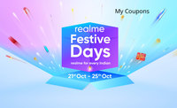 Realme Festive days 21st-25th oct. - 10% Cashback via HDFC Bank debit card|Extra 500 off on exchange by Cashify|Extra Coupons via Activities for additional discount
