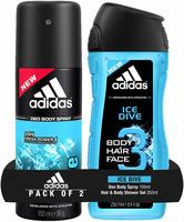 Adidas Deodorant Body Spray, 150ml + Shower Gel, 250ml Rs.202