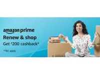 Join Amazon Prime Membership + Shop for Rs.1000 to get Rs. 200 Cashback @Amazon