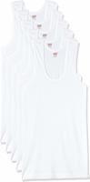 LUX VENUS Men's Cotton Vest (Pack of 5) (8904209874030_Venus_WH_RN_100_White) 