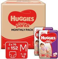 Huggies Wonder Pants Diapers - M (152 pieces)