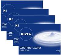 NIVEA Soap, Creme Care, 125g (Pack of 4)